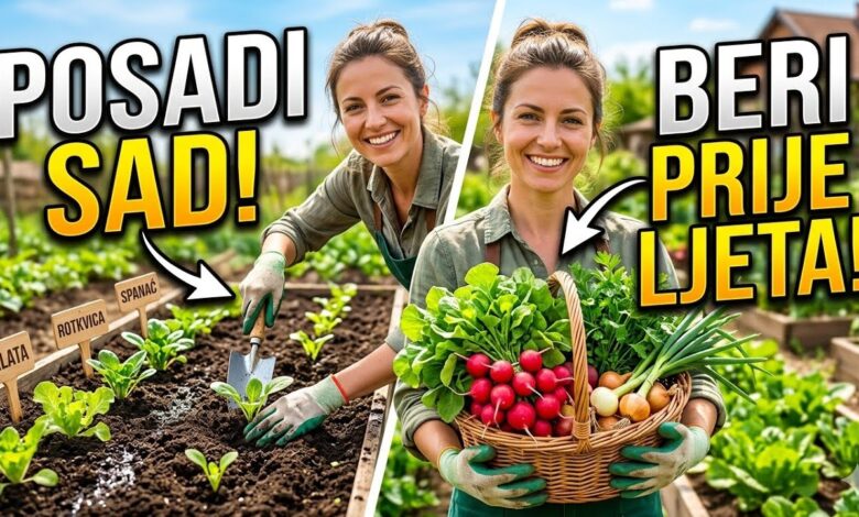 Koje povrće posijati sada za berbu prije ljeta?