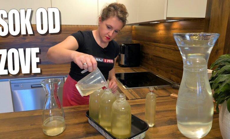 Domaći sok od zove ili bazge – sirup bez konzervansa