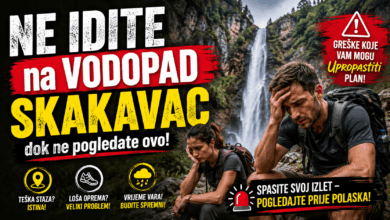 Surova stvarnost puta do vodopada Skakavac